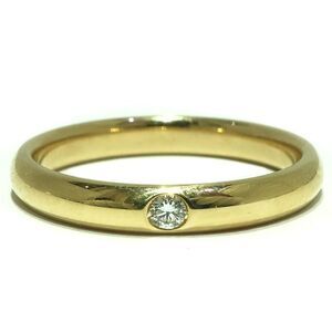 Harry Winston Round Cut Marriage Ring 18K Yellow Gold Diamond Ring